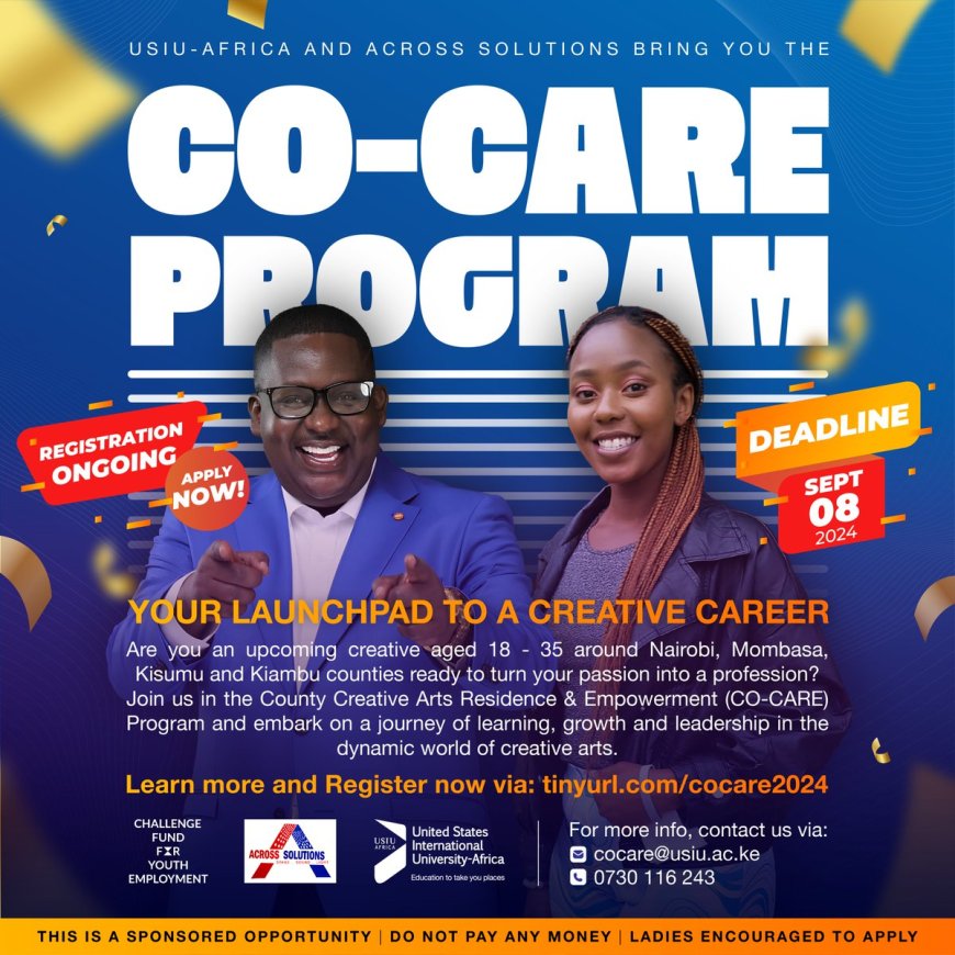 Open Call: CO-CARE Programme in Kenya for Creatives Aged 18-35