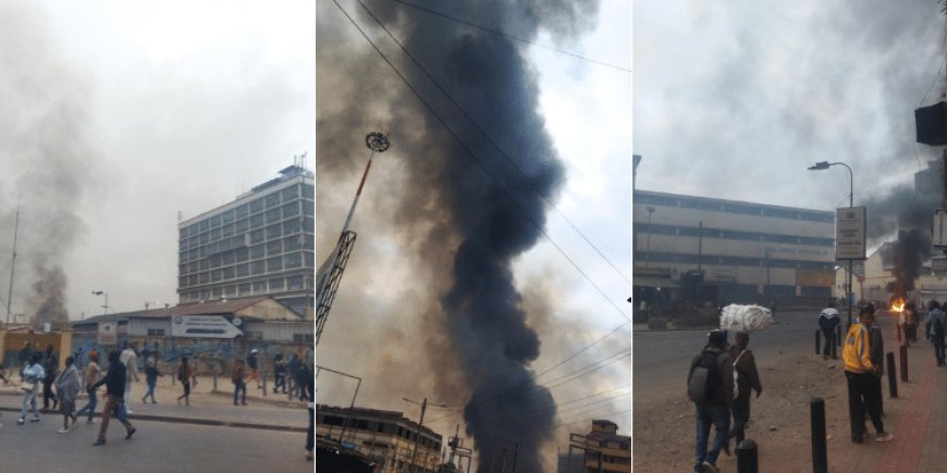 Nairobi kumechemka: Chaos Erupts in Nairobi! Traders Clash with Police, CBD in Lockdown as Tensions Boil Over Relocation