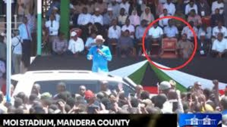 Why President Ruto Spoke from His Car Instead of a Stage in Mandera